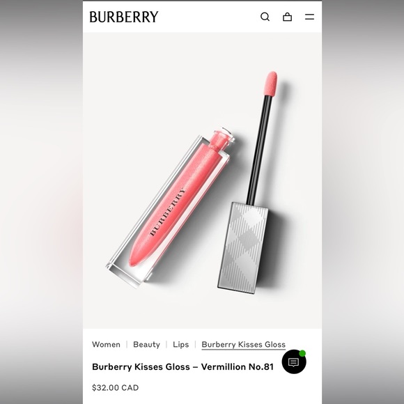 Burberry Kisses Gloss #81 Vermillion *BNWOT* - Picture 4 of 4